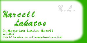 marcell lakatos business card